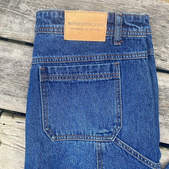 Monkey Ride Jeans NWT! High-Rise Carpenter Dad Jeans - Picture 2 of 14